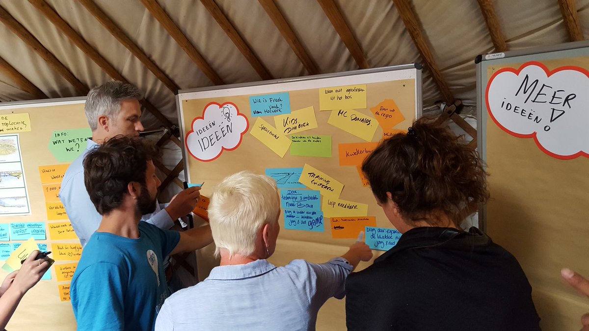 SRInnovation's tweet photo. De sessie voor @staatsbosbeheer bij @Village_Fest is in volle gang! #ideeën #innoveren https://t.co/H8iwze0EP2