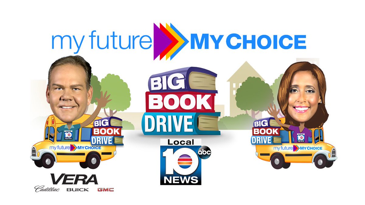 Join the Local 10 Big Book Drive TODAY! Drop off new books at these locations bit.ly/2a1XQyf?utm_me… https://t.co/ggJR7un215