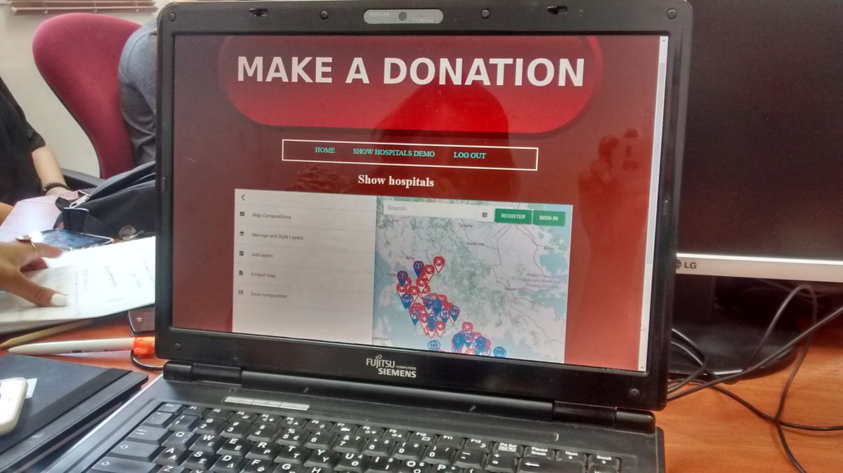 Lkallipo's tweet photo. #MEDHackathon DonateAndSave app  demo using @OpenTnet tools! https://t.co/l54I6LTt6d