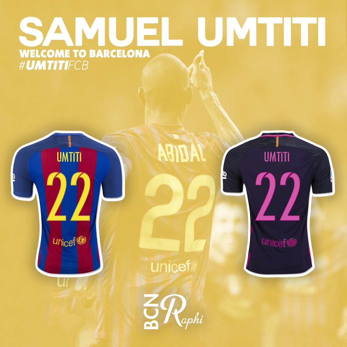 umtiti jersey number