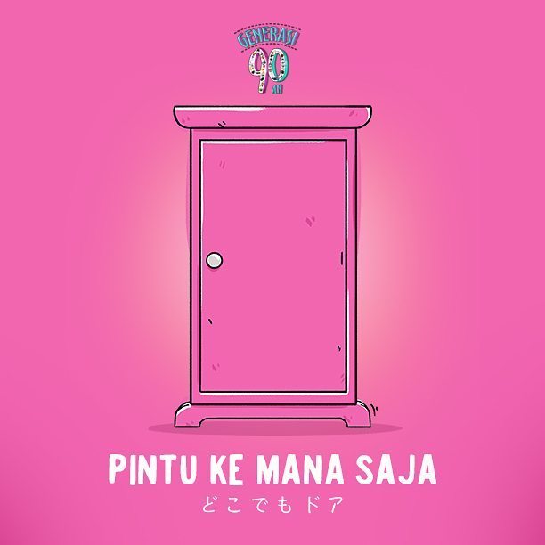 Generasi90an's tweet photo. Kita berandai-andai. Kalo kalian dikasih kesempatan nyoba pintu ke mana saja hanya satu kali, kalian pengen ke mana… https://t.co/v2zdLTmsuk