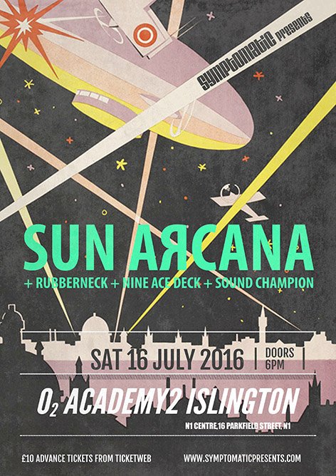 SoundChampion's tweet photo. Tomorrow night @O2Islington 2 w/ @SunArcana @rubberneck_band @NineAceDeck 
@symptomaticpres #live #london #livemusic https://t.co/irymv9CZpf