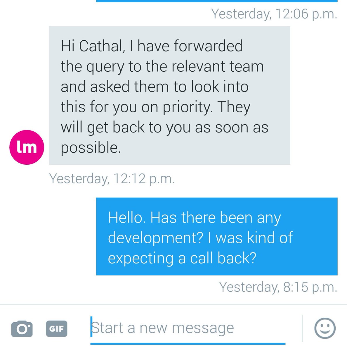 Cathal1500's tweet photo. So much for @lastminute_com and their customers service. 'Priority'?? That's a joke! Still #fuming. #shameful https://t.co/dKaig8fKVw