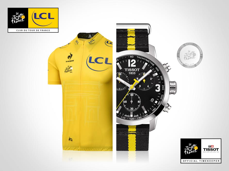 MaillotjauneLCL's tweet photo. RT ce tweet pour tenter de gagner 1 montre  @Tissot PRC 200 Tour de France 2016 et 1 #MaillotJauneLCL ! #TopChrono https://t.co/EwErp3CuY3
