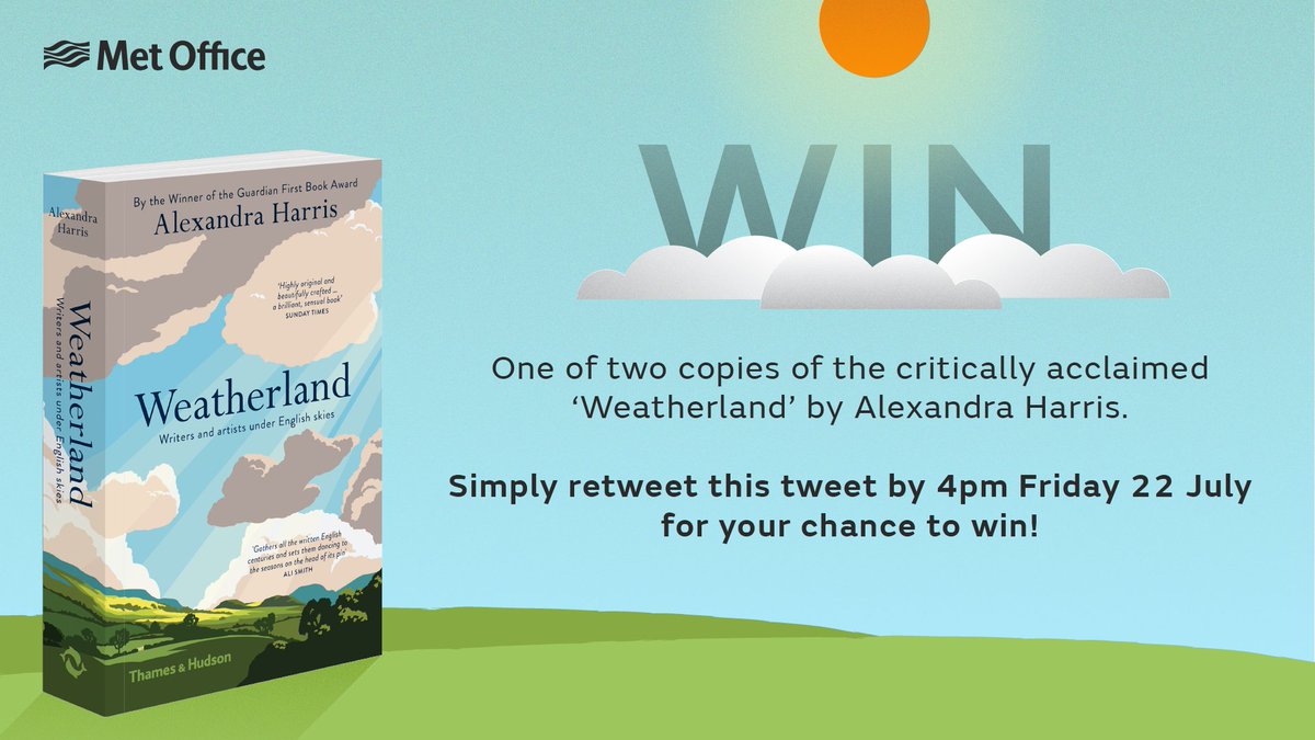 metoffice's tweet image. ☀️Love weather?☀️ RT to WIN a copy of #Weatherland! T&amp;amp;Cs bit.ly/1pXzf0x @thamesandhudson