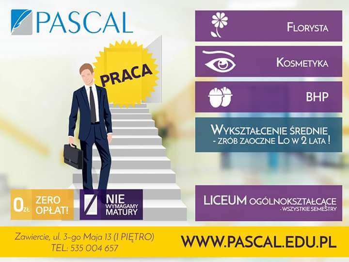 PascalSzkola's tweet photo. Marzysz o wymarzonej #pracy ??Podnies kwalifikacje ze #szkola  Pascal!
Zapisz sie on-line na https://t.co/Bhv3QMNAF1 https://t.co/UAgCkkWXDI