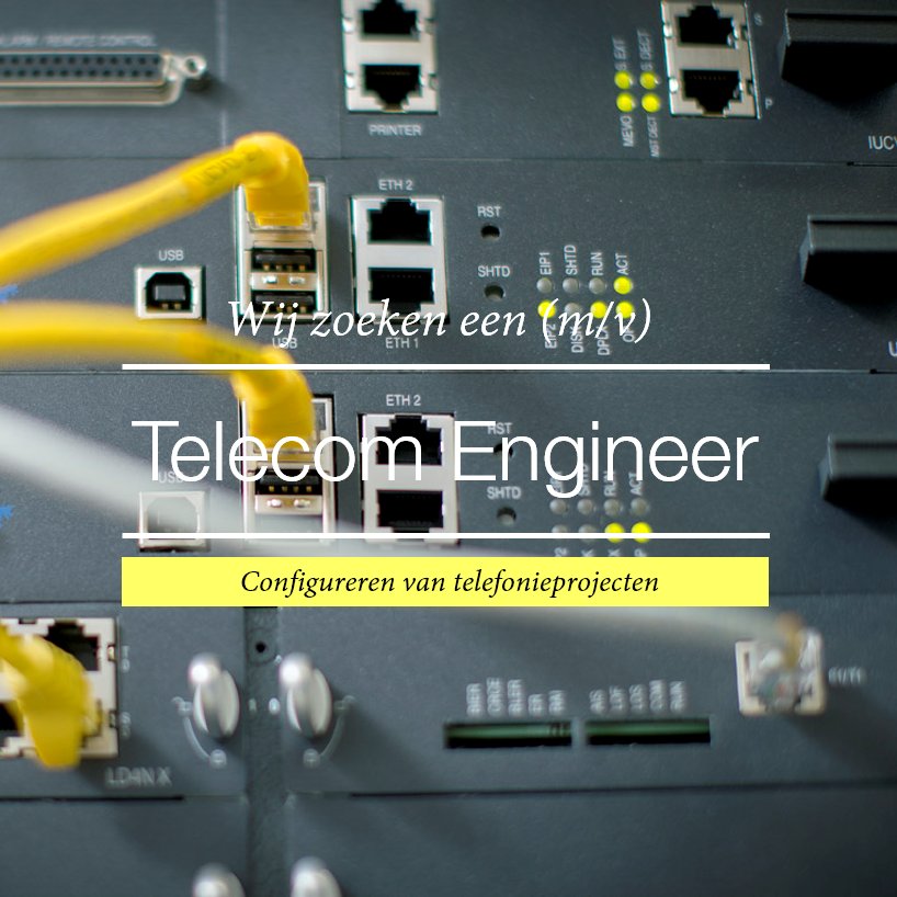 hanssens_io's tweet photo. Gezocht: #ICT Engineer en #Telecom Engineer!  #vacature #job #Roeselare https://t.co/dOOQNyiGQz https://t.co/trMbggUwlj