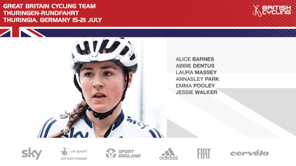 BritishCycling's tweet image. Great Britain Cycling Team start the Thuringen Rundfahrt today in Germany.

Here is your squad #Thüringenrundfahrt