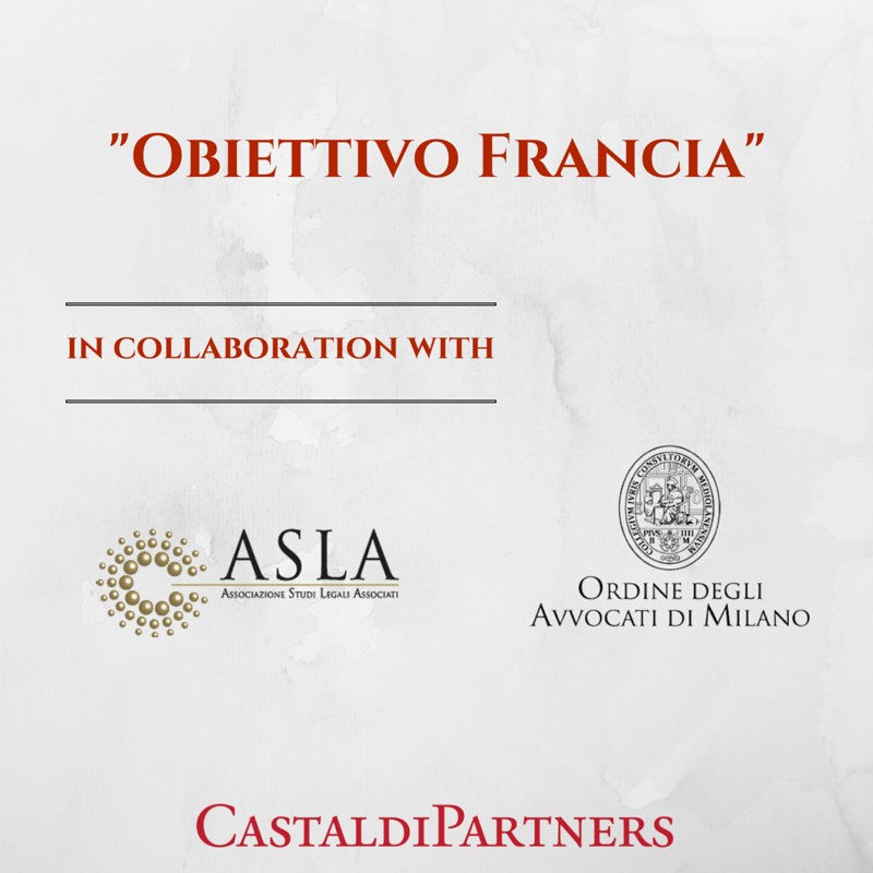 castaldisocial's tweet photo. Obiettivo Francia: seminars organized by #CastaldiPartners, @aslaitalia, @OrdineAvvMilano. https://t.co/EKDXl0ttWR https://t.co/cfXhmS89oe