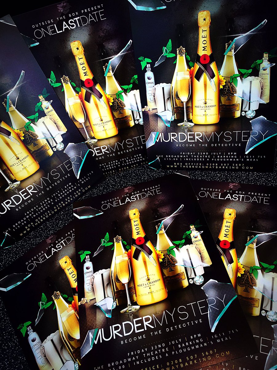 otboxtheatre's tweet image. Just a week to go until we take over @BroadwayBarking with yet another Murder Mystery! Book: tiny.cc/tbvycyy