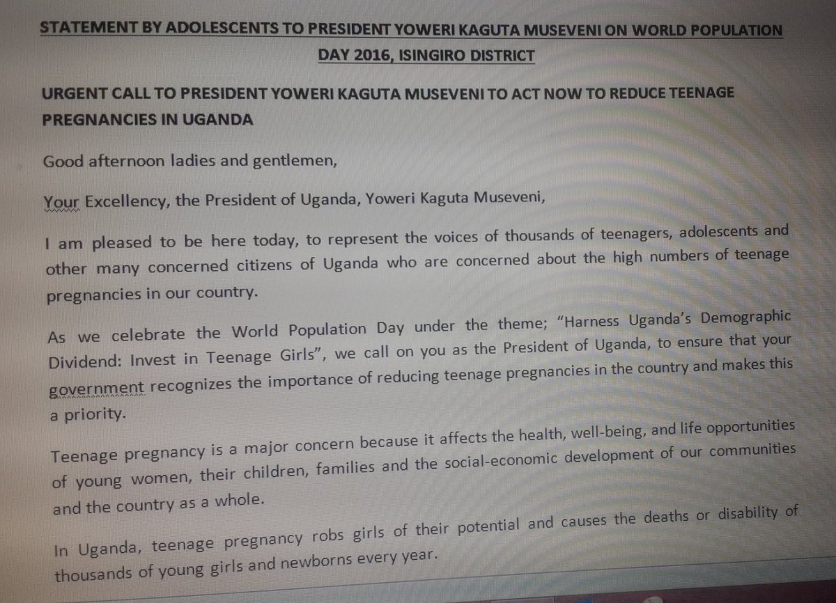 BSenfuka's tweet photo. Do u know @MinofHealthUG committed to reduce #TeenagePregnancy by 4.6% annually? #FP2020 #Commit2Deliver @RuhakanaR https://t.co/RJlOq171DT
