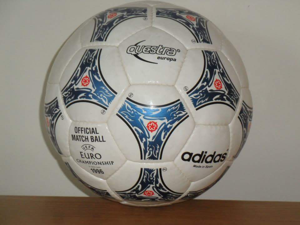 Euro 96 Official Match Ball - Adidas Questra Europa #it'scominghome