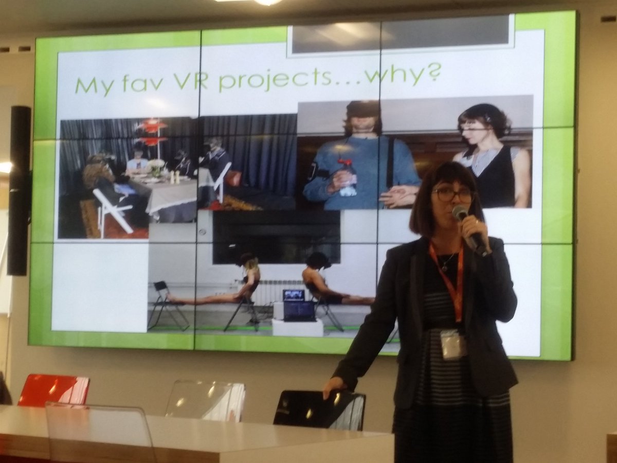 3Dcamp's tweet image. @VRCamillecom talking about her VR consultancy business and VR meetup group at last night's event.