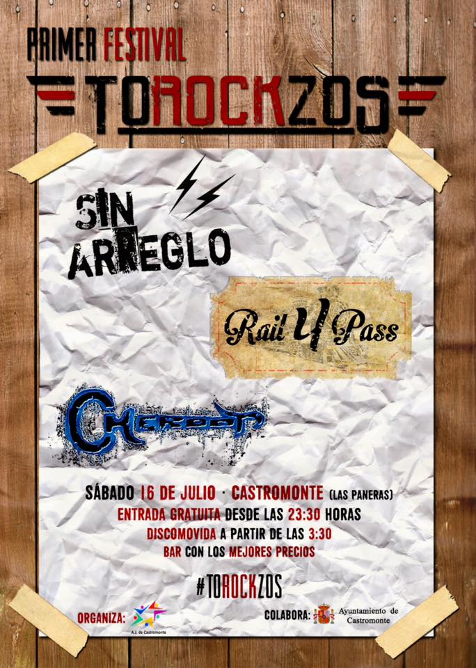 Rail4Pass's tweet image. Y mañana el gran #torockzos en #Castromonte junto a @sinarreglo  y #Cheroot gracias al esfuerzo de @AJCastromonte