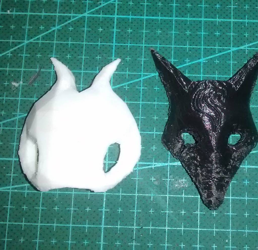 Fonso_Design's tweet photo. Kindred masks, from the game #leageoflegends
The white mask is a model made by us: thing:1… https://t.co/Lqpwk7vxis https://t.co/QWuFhNetUl