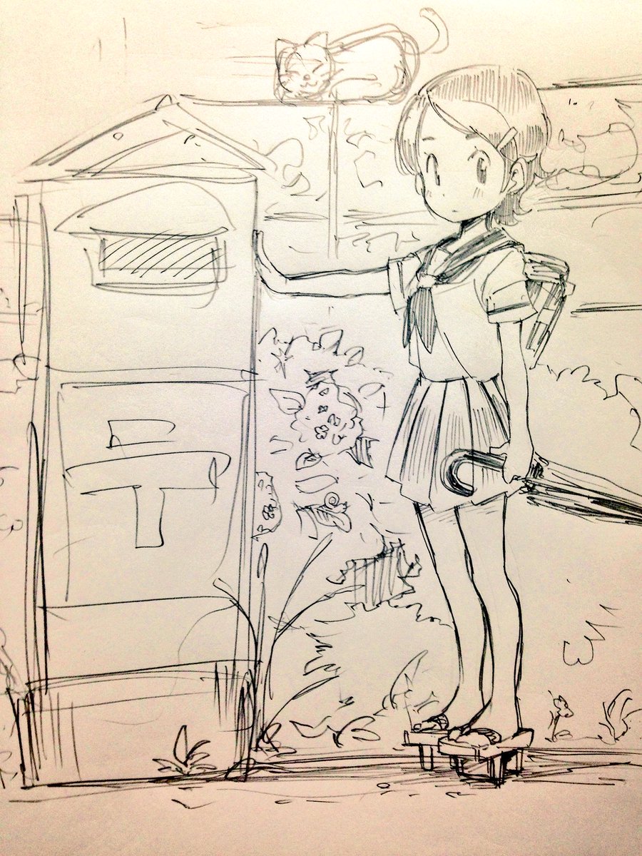 今日は筆が走るままに何も考えずキャラを創作していった 