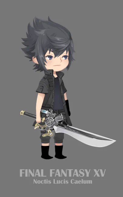 ノクト/FF15 × KHUx  ※身体一部トレス
実装されてほしい.....実装されてほしい.....KHに出演しない限り無理だけど;;;; 
