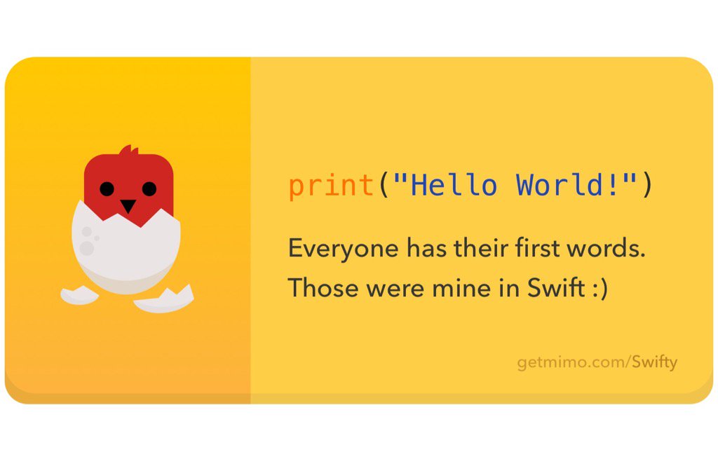 clickpoint7's tweet photo. I'm learning how to code in Swift, the @getmimo way! 🚀 https://t.co/vF11x4gc59