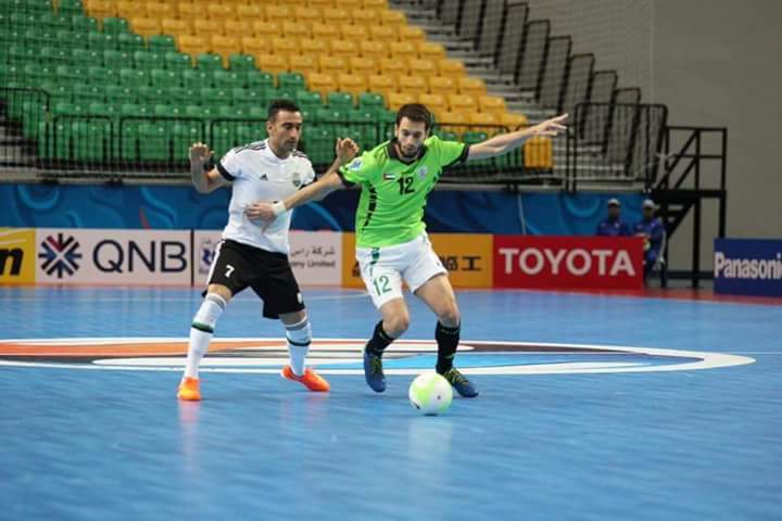 IrqSport's tweet photo. ممثل العراق نفط الوسط يتعادل مع دبا الحصن الأماراتي بهدفين لكليهما في مستهل مشواره ببطولة اندية أسيا للصالات https://t.co/yNEpQciEUP