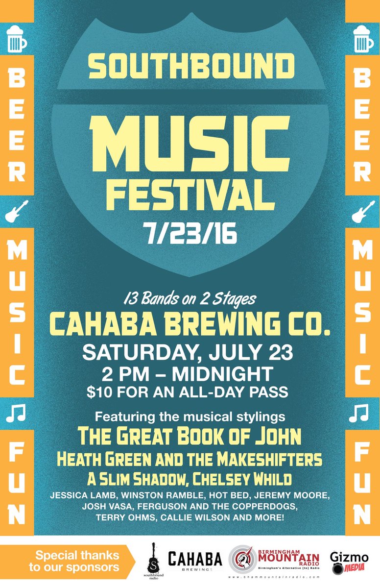 Tomorrow! <a href="/FCD_music/">FCD Music</a> <a href="/GBOJ/">TheGreatBookofJohn</a> @calliewilsongs <a href="/terryohms/">Terry Ohms</a> <a href="/HeathGreenMusic/">Heath Green</a> <a href="/ChelseyWhild/">Chelsey Whild</a> @HotBedofSin @jessicalamb more!