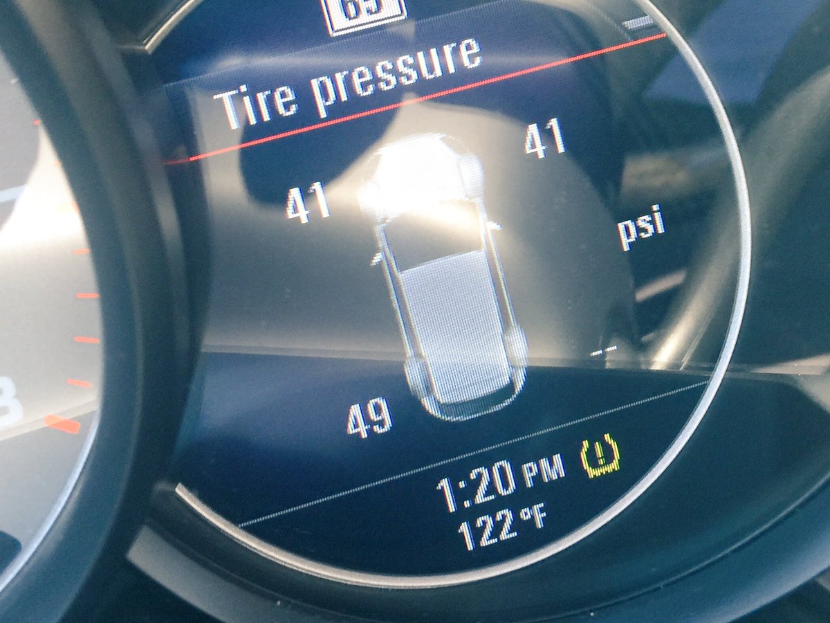 rich_dahl's tweet photo. Fail after PU of #Cayenne #tirepressuresensor replaced + other services @RusnakPorsche #porschefail? 122° in traffic https://t.co/YcTkf9BwSh