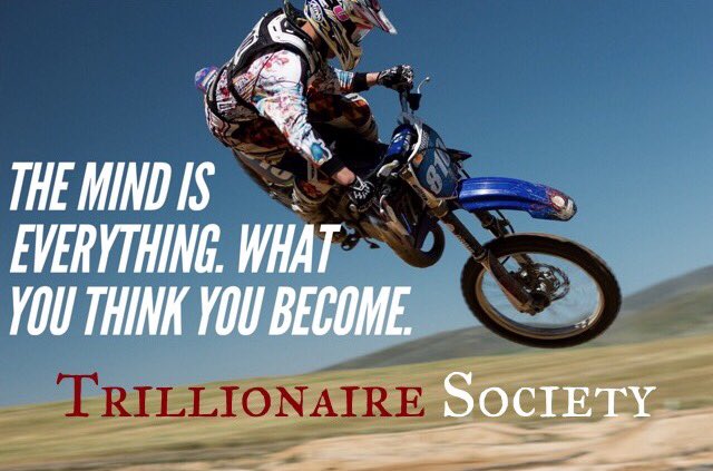TrillionaireSo1's tweet photo. What you think you become.🙏 #entrepreneur #lifesyle #hustle #work #neverquiting #wealth https://t.co/j0fyTUXTE9