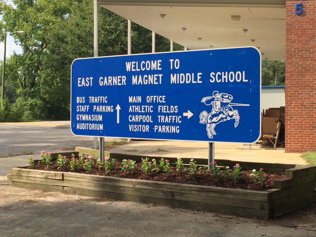 Thanks to <a href="/GarnerPAAL/">GarnerPAAL</a> and Out Garner <a href="/3631HomeDepot/">Home Depot Garner NC</a> for all the campus beautification!