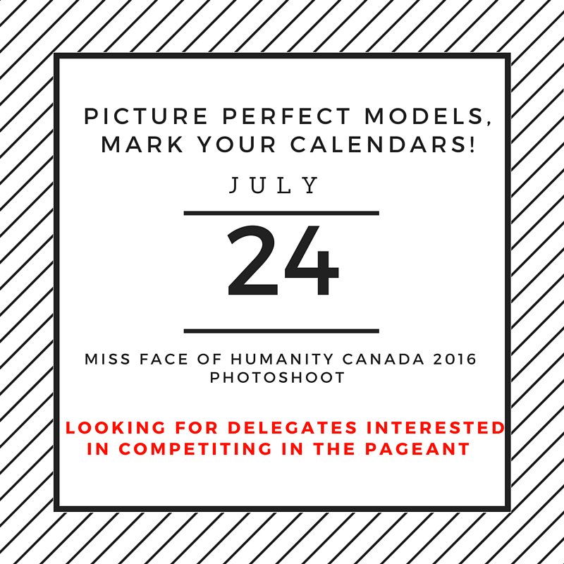 PictureProgram's tweet photo. JOB ALERT: Looking for models to compete in Miss Face of Humanity Canada #hiring #pageant #beauty #competition https://t.co/lNzI4q0HSd