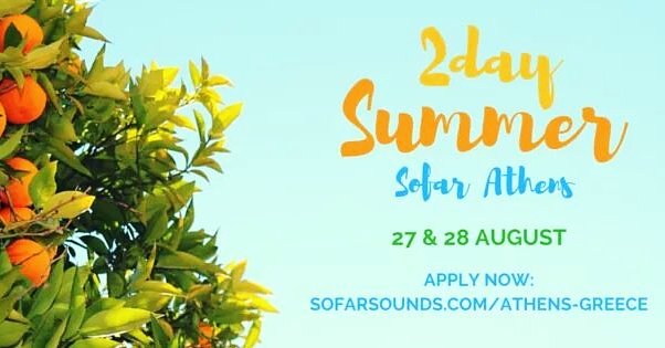 Join us for a unique 2day Sofar Athens Concert, at the last weekend of summer! #sofarathensgreece #sofarsounds