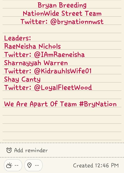 BryNationNWST's tweet photo. We Are BryNation Nation Wide Street Team! ❤ https://t.co/Pfxhgo7IPm