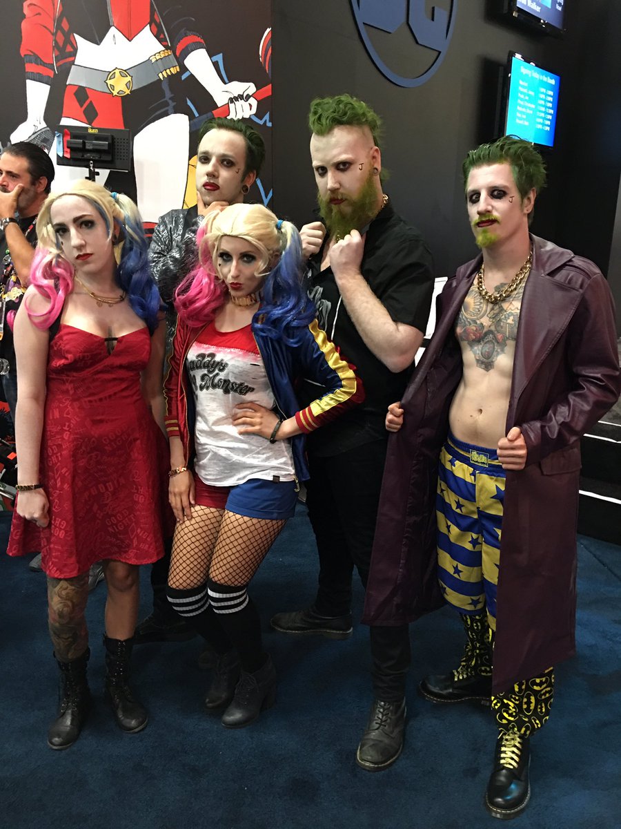 HotTopic's tweet photo. The Squad's all here! #SuicideSquad #HTConWatch #hottopic https://t.co/JP1b2HRNVg