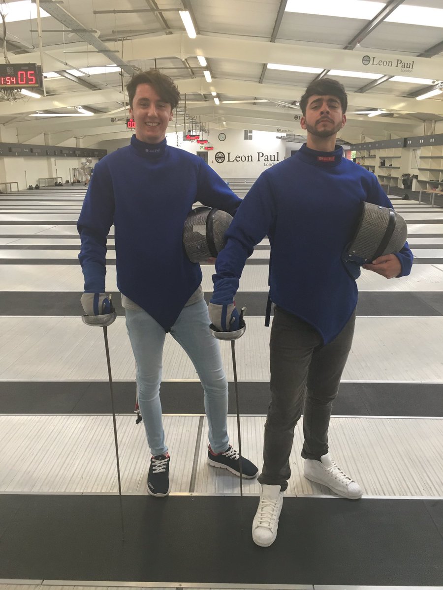 Had a great time in London! Thanks @jonwillisfencer for teaching us the moves! 😎