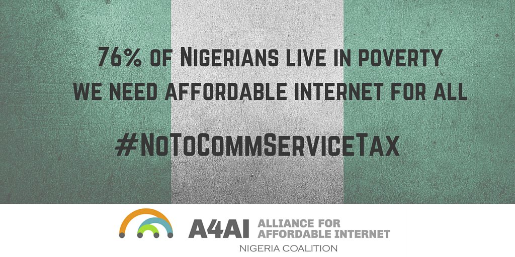 ITRealms's tweet photo. Communication Service Tax widens #digitaldivide, makes Internet unaffordable for Nigerians. #NoToCommServiceTax https://t.co/O8xeuFdk7v