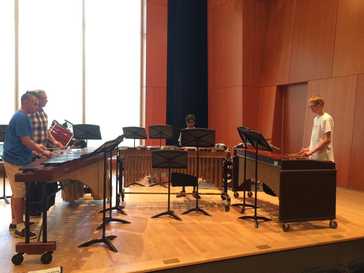 MacPhailPerc's tweet photo. Dress rehearsal for Percussion Camp concert sounds like a million bucks! https://t.co/qlFXJvxql8