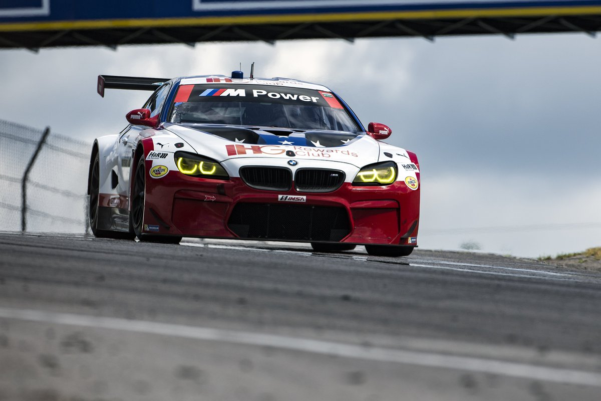 BMWUSA's tweet photo. Tune in to FOX Sat. 7/23 at 3:05PM ET to see #BMWTeamRLL take on #WeatherTechChampionship at @limerockpark. @IMSA https://t.co/6Ke9bG7apU