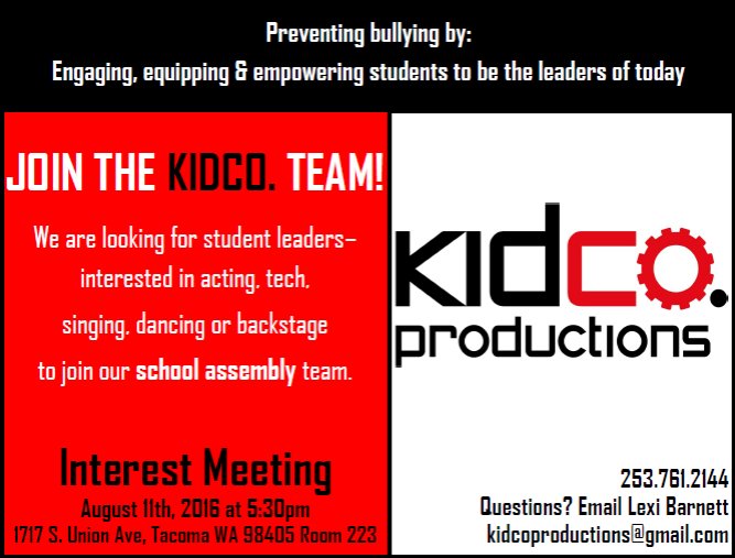 KidCo_'s tweet photo. Join our crew! #imnow #tacoma #tacomakids #heartoftacoma https://t.co/hkmnSXmKkX
