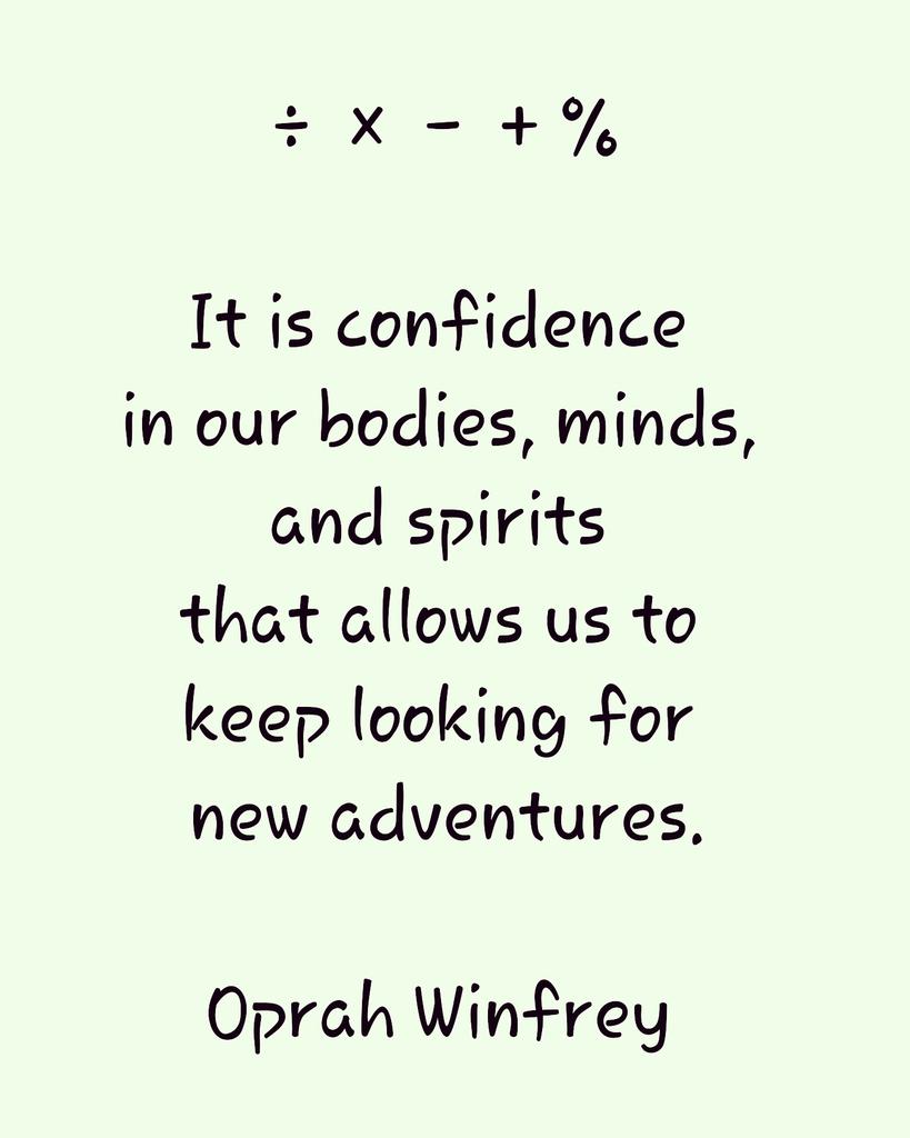 LaToniyaAJones's tweet photo. Build Confidence. Take more risks + adventures. #confidence #learning #business #powerorgmath #nonprofit https://t.co/kcColp8qnU