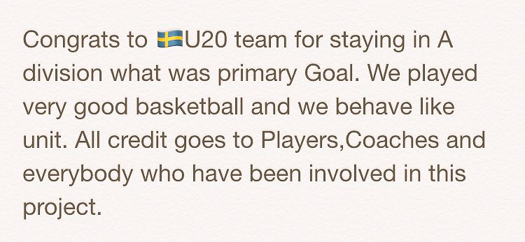 VedranBosnic's tweet photo. #Teambasketball #Sweden #System #Knowledge #Hardworkpaysoff #Defense #StopFB #Basketse https://t.co/5Lc3H6eKH4