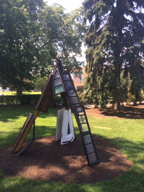AdelphiSWDean's tweet image. Interesting art work is "sprouting up" all over.  Adelphi's beautiful campus continues to amaze me