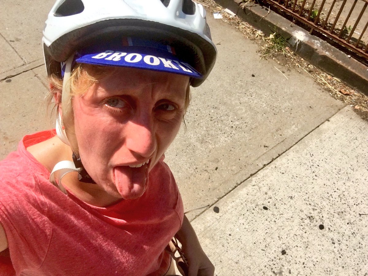 JessieSingerNYC's tweet photo. Show me your sweaty selfies #bikenyc.
#ridetheheatwave https://t.co/ANPmKYcopL