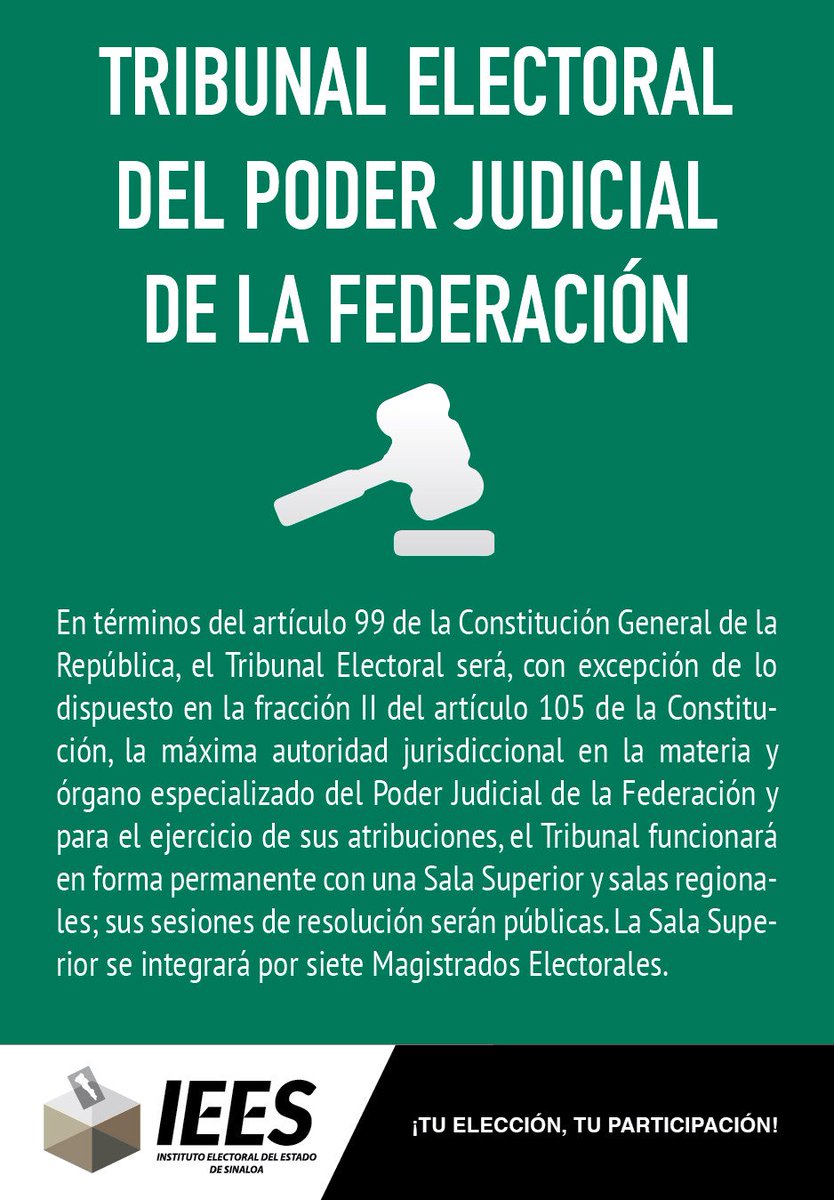 IEESINALOA's tweet photo. Tribunal Electoral del Poder Judicial de la Federación.
Fuente: #TEPJF
#INESINALOA #INEMÉXICO #GLOSARIO #APPICEEF https://t.co/qzpWAqfrtF