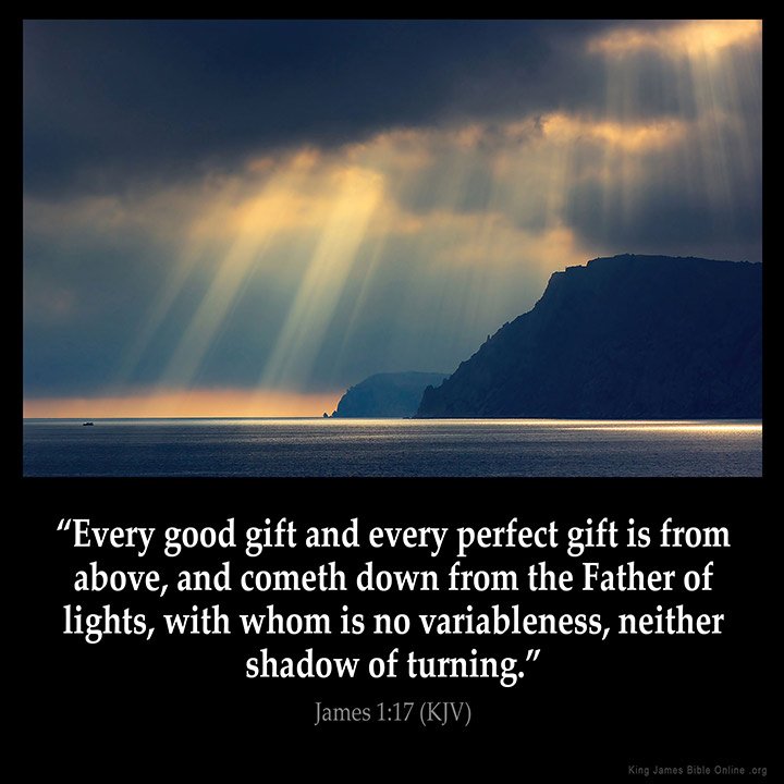 KuljuTommi's tweet photo. Every good gift and every perfect gift is from above, and cometh down from the Father of lights... https://t.co/WX0kBTFk3V