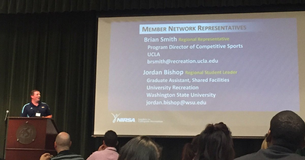 Representing the <a href="/NIRSAlive/">NIRSA</a> member network at the @Nirsaregion6 Southern California state workshop!