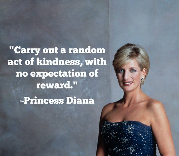 2morrowknight's tweet image. The late Princess Diana on kindness as a way to make an impact.

#FridayFeeling #GivingTuesday RT @KostaPetrov