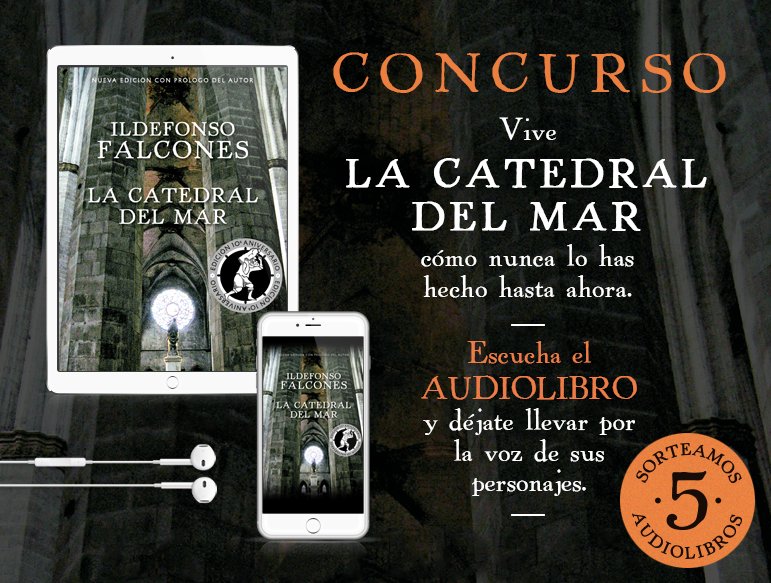 📣 La catedral del mar también se escucha... Atento/as porque sorteamos 5 #audiolibros en FB: audiolibrocatedraldelmar.pgtb.me/sVXHkd