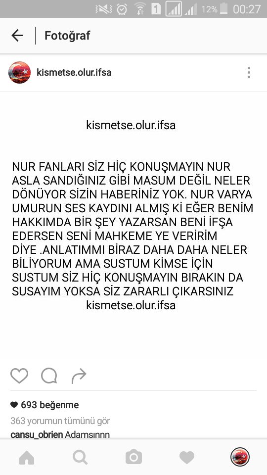 yemin ederim en son bunu yazdim umur bana yazdi ki ne yapmak istyorsun başim yakcan sil onu 😂😂😂😂 <a href="/kismetseolur/">S. ♕</a>