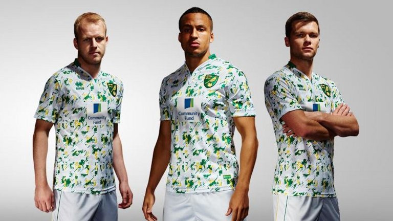 SkySportsPL's tweet photo. Have Norwich City released the worst third kit of all time? https://t.co/Y4Lt91cgPy https://t.co/a91vdmeyr1