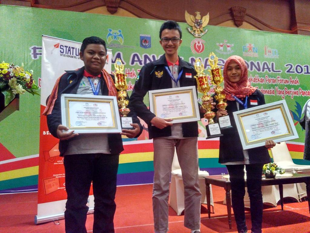 Alhamdulilah selamat untuk @fa_sawangan pemenang Forum Anak Kecamatan Terbaik ke 2 se-Indonesia
.
#HAN2016
#FAN2016