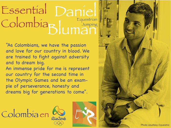 Colombia en Rio 2016 (@colombiario2016) on Twitter photo With <a href="/danielblumand/">Daniel Bluman</a> we started our series of expressions of the 'Esencial #ColombiaenRio2016' With <a href="/danielblumand/">Daniel Bluman</a> we started our series of expressions of the 'Esencial #ColombiaenRio2016'