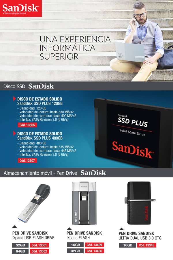 GResellers's tweet photo. #DiscosSSD #Sandisk, una #experiencia #informática #superior. https://t.co/kp1r05D8TN https://t.co/DLYPbdnqhn